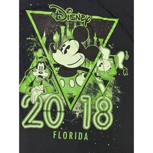 Walt Disney World 2018 Mickey Mouse Graphic T-shirt Men Medium Black - Picture 2 of 5